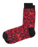 Camo-Print Socks