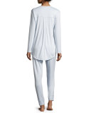 Pure Essence Two-Piece Pajama Set, Blue Glow