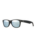 New Wayfarer Sunglasses W/Mirror Lenses
