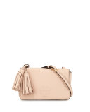 Thea Mini Leather Crossbody Bag, Pale Apricot