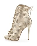 Coline Caged 110mm Bootie, Gold