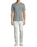 Wight Coated Skinny Jeans, White
