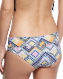 Fressia Geometric-Print Banded Swim Bottom