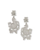 Crystal Lace Statement Earrings