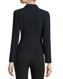 Prince of Wales Three-Button Jacket, Navy/Multi
