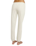 Lexie Slim Lounge Pants, Peppered Cream