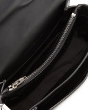 Prisma Small Leather Shoulder Bag, Black