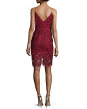 Mixed-Lace Sleeveless Slip Dress