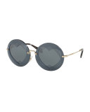 Round Layered Heart Sunglasses