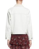 Christa Cotton Denim Jacket, Chalk