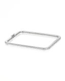 Piece 18k White Gold Diamond Bangle