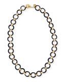 Mtego Round Dark Horn Link Necklace