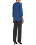 Flat Wool-Knit Pants
