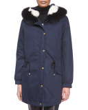 Fur-Lined Hooded Parka