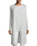 Linear Knit Maxi Cardigan