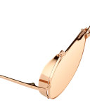 Titanium Aviator Sunglasses, Rose Gold