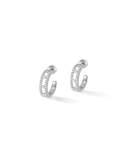 Move Pavé Diamond Hoop Earrings