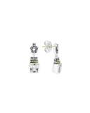 7mm Glacier Caviar Drop Earrings in White Topaz