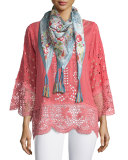 Dange Embroidered-Eyelet Tunic, Plus Size
