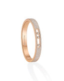 Move Diamond Bangle in 18K Rose Gold