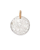 Sabbia 18k Rose Gold Diamond Pendant Charm 