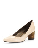 Linkage Patent Chain-Heel Pump, Naked