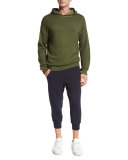 Wool-Cashmere Pullover Hoodie