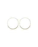 Large 14K Gold Wave Magic Hoop Earrings