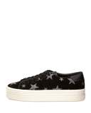 Court Classic Star-Print Sneaker, Black/Platinum