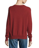 Cashmere Uneven-Hem Sweater