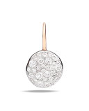 Sabbia White Pave Diamond Earrings, 0.78 TCW