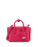 Milla X-Mini Leather Tote Bag, Beetroot Pink