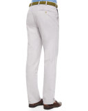 Raleigh Washed-Twill Pants, Gray
