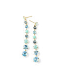 18K Rock Candy 8-Stone Dangle Earrings in Waterfall