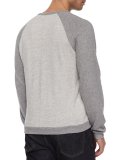 Raglan Long-Sleeve Shirt, Light Gray