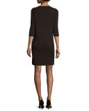 Fox Fur-Trimmed Cashmere Cardigan & Dress Set, Cinder