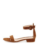 Portofino Suede Ankle-Wrap 20mm Sandal