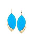 14k Electrifying Marquise Opal & Hematite Drop Earrings