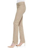 Curvy Slim-Leg Jeans, Pumice