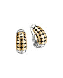 Mixed Metal Buddha Belly Earrings