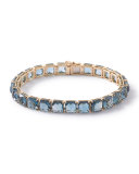 18k Rock Candy Tennis Bracelet in London Blue Topaz