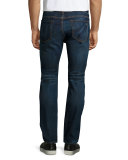 Avery Shawl-Collar Textured Cardigan, Navy
