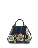 Marlborough Paradise Mini Tote Bag, Dark Blue