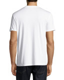 Lindon Cotton V-Neck T-Shirt, White