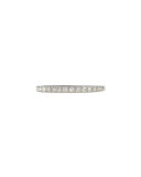 Pave Diamond Silver Stackable Ring