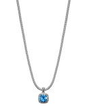 Batu Classic Chain London Blue Topaz Pendant Necklace, 16"L
