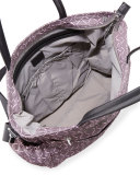 Printed Diaper Bag, Gray