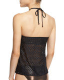 Change Agent High-Neck Tankini & Bandeau Swim Top