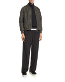 Quilted Bomber Jacket