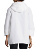 Maquereau Hooded Zip-Front Parka Jacket